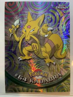 Kadabra #64 Spectra - Topps Chrome Series 1 Pokemon Card NM/LP - Image 1