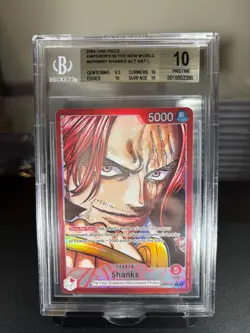 Shanks OP09-001 (Alt Art Leader) Emperors in the New World - BGS 10 - English - Image 1