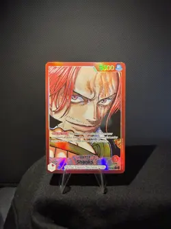Shanks OP09-001 Leader Parallel Alt Art One Piece Card Emperors in the New World - Image 1