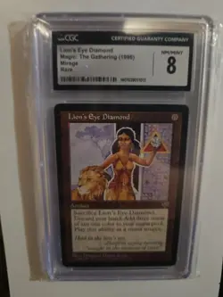 MTG Lion's Eye Diamond English MI Mirage CGC 8 - Image 1