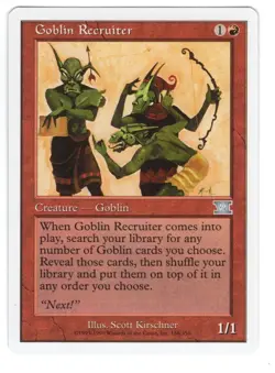 MTG English Goblin Recruiter NM Normal Classic 6th Edition - Image 1