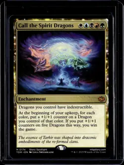 Call the Spirit Dragons - 174 - TDM - NM - MTG Magic the Gathering - Image 1