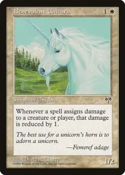 [4x] Benevolent Unicorn MIR LP MTG - Image 1