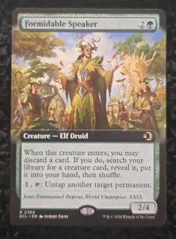 Formidable Speaker Magic The Gathering: Lorwyn Eclipsed MTG Nonfoil Extended Art - Image 1