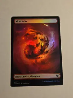 Mountain FOIL X1 THB MTG Theros Beyond Death Full Art Borderless - Image 1