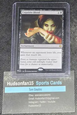 Exquisite Blood MTG Jumpstart Regular 231 R JMP Black Enchantment - Image 1