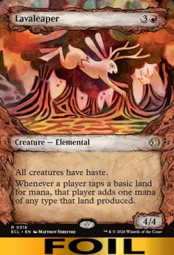 Lavaleaper ** FOIL SHOWCASE ** #318 - Lorwyn Ecliped - NM MTG - Image 1