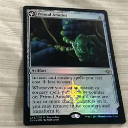 Primal Amulet Primal Wellspring Foil Buy-a-Box Promo MTG Magic The Gathering - Image 1