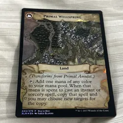 Primal Amulet Primal Wellspring Foil Buy-a-Box Promo MTG Magic The Gathering - Image 3