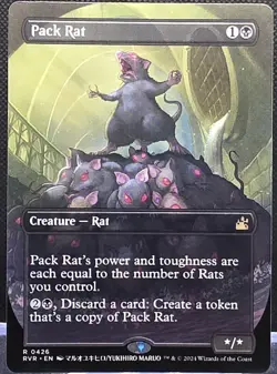 Pack Rat #426 Ravnica Remastered Borderless Anime Regular Rare - Image 1