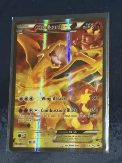 Pokemon TCG Basic Charizard EX XY121 Black Star Promo Trading Card - Image 3