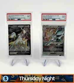 2022 POKEMON ARCEUS VSTAR ULTRA PREMIUM 122 123 PSA 9 LOT OF 2 SEQUENTIAL - Image 1