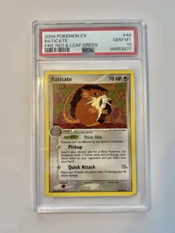 Pokemon Raticate FireRed & LeafGreen 48/112 Regular Uncommon Stage 1 70HP PSA 10 - Image 1