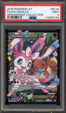 Pokemon Sylveon EX XY Generations Radiant Coll. Full Art #RC32 PSA 9 Mint - Image 1