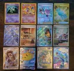 Pokemon 12 Card Lot. Celebi Neo Holo. Charizard Legendary Collection. SIR's. - Image 1