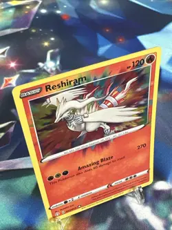 Pokemon TCG Reshiram 017/072 Shining Fates Amazing Rare Holo Card - Image 2