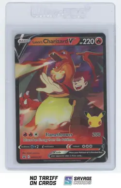 2021 Pokemon Sword&Shield Celebrations Collection Promo Black Star Lance's - Image 1
