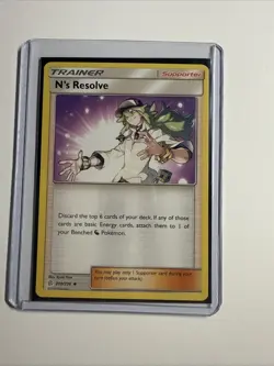 Pokemon N's Resolve 200/236 Cosmic Eclipse Non Holo Uncommon Never Played - Image 3
