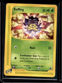 2002 Pokemon Expedition Set Koffing #114/165 - Image 1