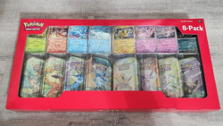 Pokemon TCG: Scarlet & Violet Prismatic Evolutions 8 Pack Mini Tin Set - Image 1