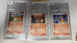 Pokemon Charmander, Charmeleon & Charizard Meiji Promo Japanese Sealed - Image 1