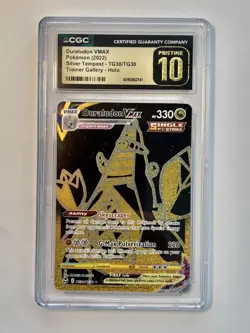 Pokemon Duraludon VMAX Secret Rare TG30/30 Silver Tempest Holo CGC 10 330HP - Image 1