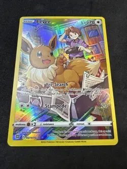 Eevee TG11/TG30 Pokemon Brilliant Stars Trainer Gallery Ultra Rare Holo NM - Image 1