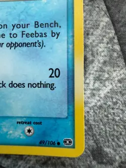 Feebas Emerald 49/106 Reverse Holo Stamped Pokemon TCG - LP - Image 5