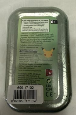 Pokemon TCG Unova Celebrations Mini Tin - Sealed - Image 3
