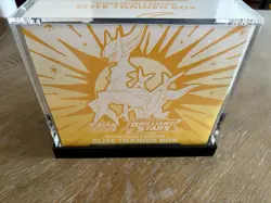 Pokemon Center Brilliant Stars ETB, New/Sealed, with Dinavio Acrylic Case - Image 1