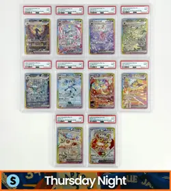 POKEMON PRISMATIC EVOLUTIONS SPECIAL ILLUSTRATION RARE EEVEELUTION PSA 9 SET - Image 1