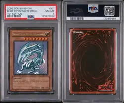 SDK-001 Yu-Gi-Oh! Blue-Eyes White Dragon 1st Edition 2002 - PSA 8 - Image 2