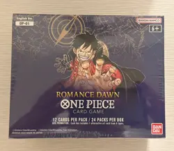 One Piece Card Game Romance Dawn OP-01 Booster Box Sealed - English White Bottom - Image 1