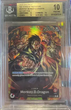 2024 ONE PIECE 500 YEARS IN THE FUTURE ALTERNATE ART MONKEY D. DRAGON BGS 10 - Image 1