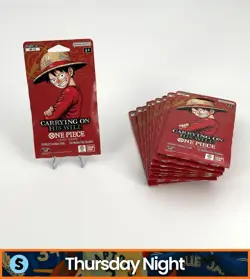 ONE PIECE TCG OP-13 CARRYING ON HIS WILL SLEEVED SEALED BOOSTER PACKS LOT OF 10 - Image 1