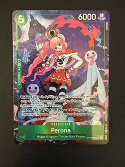 NM Perona OP14-033 Alternate Art The Azure Sea’s Seven Eng One Piece Card Game - Image 1
