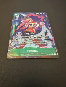 NM Perona OP14-033 Alternate Art The Azure Sea’s Seven Eng One Piece Card Game - Image 2