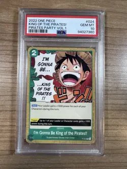 King of the Pirates!! 2022 One Piece Promo Pirate Party Vol. 1 #024 PSA 10 - Image 1