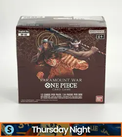 ONE PIECE TCG OP-02 PARAMOUNT WAR ENGLISH VERSION SEALED BOOSTER BOX - Image 1