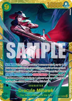 OP14-119 - Dracule Mihawk (SEC) - One Piece TCG - English - Image 1