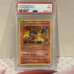 2016 Pokemon XY Evolutions #11/108 Charizard Holo Card- PSA 9 MINT- Ships Free - Image 1