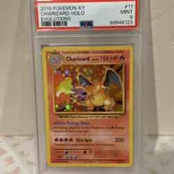 2016 Pokemon XY Evolutions #11/108 Charizard Holo Card- PSA 9 MINT- Ships Free - Image 2