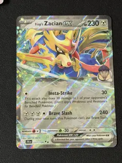 Pokemon Hop's Zacian ex 111/159 Sv09: Journey Together Double Rare Holo - Image 1