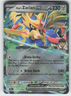 Hop's Zacian ex - Double Rare SV09: Journey Together 111/159 Pokemon - Image 1