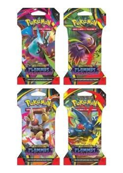 x100 Pokemon TCG Phantasmal Flames Sleeved Booster Pack Sleeved Blister SEALED✅ - Image 3