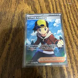 Pokemon TCG: Ethan’s Adventure - 221/182 Full Art Trainer - Destined Rivals NM - Image 1