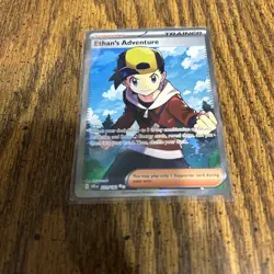 Pokemon TCG: Ethan’s Adventure - 221/182 Full Art Trainer - Destined Rivals NM - Image 2