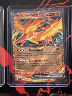 Destined Rivals NM Pokemon DR Card Lot Of 5 With Stamped Moltres X2 - Image 4