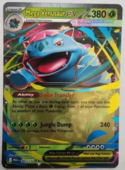 Pokemon Trading Card TCG Mega Venusaur EX Holo 003/132 Nintendo 2025 - Image 1