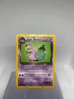 Pokemon Dark Slowbro TCG Non-Holo Card 29/82 Vintage 1999-2000 - Image 1